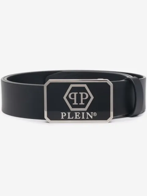 Philipp Plein hexagon logo belt