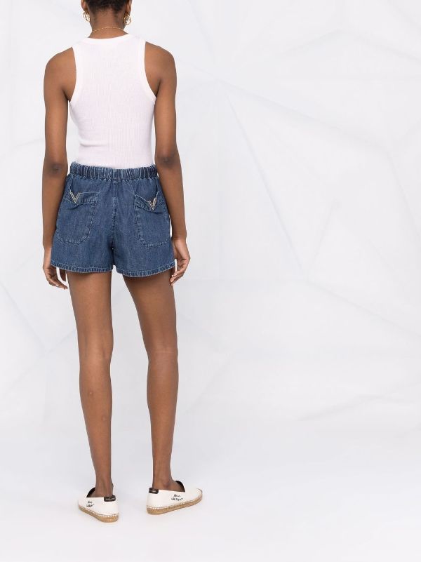 valentino denim shorts