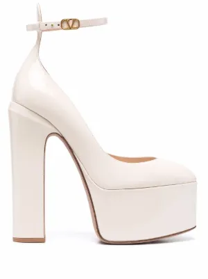 Valentino peep shop toe pumps