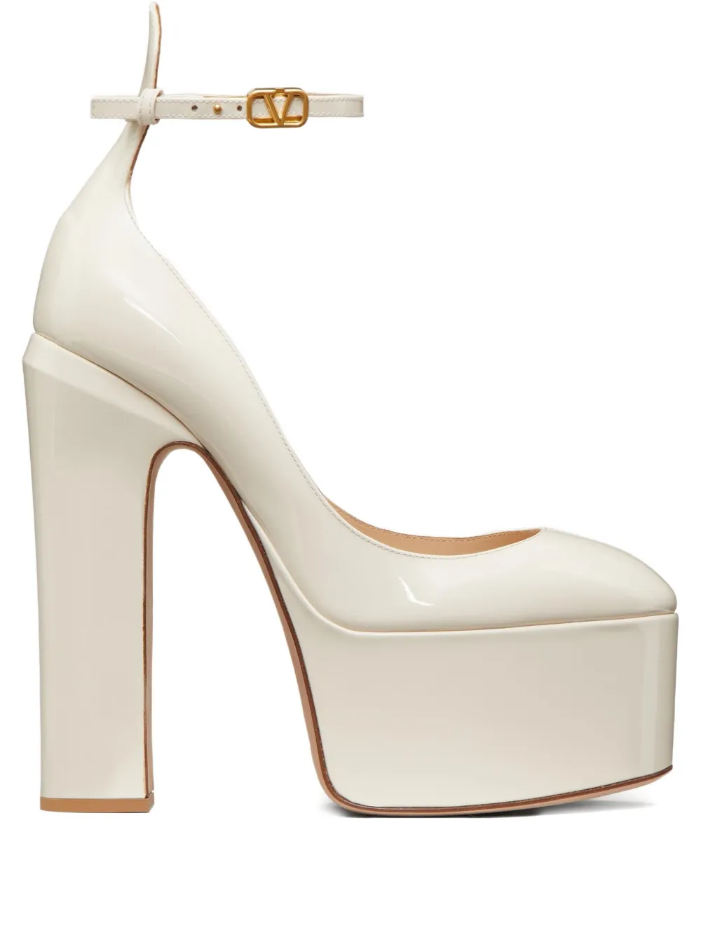 Valentino Garavani 155mm Tan-Go platform pumps | Neutrals | Image 1