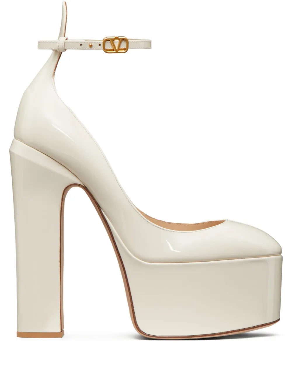 Туфли-лодочки Valentino Garavani на платформе 155 мм Tan-Go