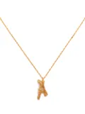LOVENESS LEE A alphabet pendant necklace - Gold