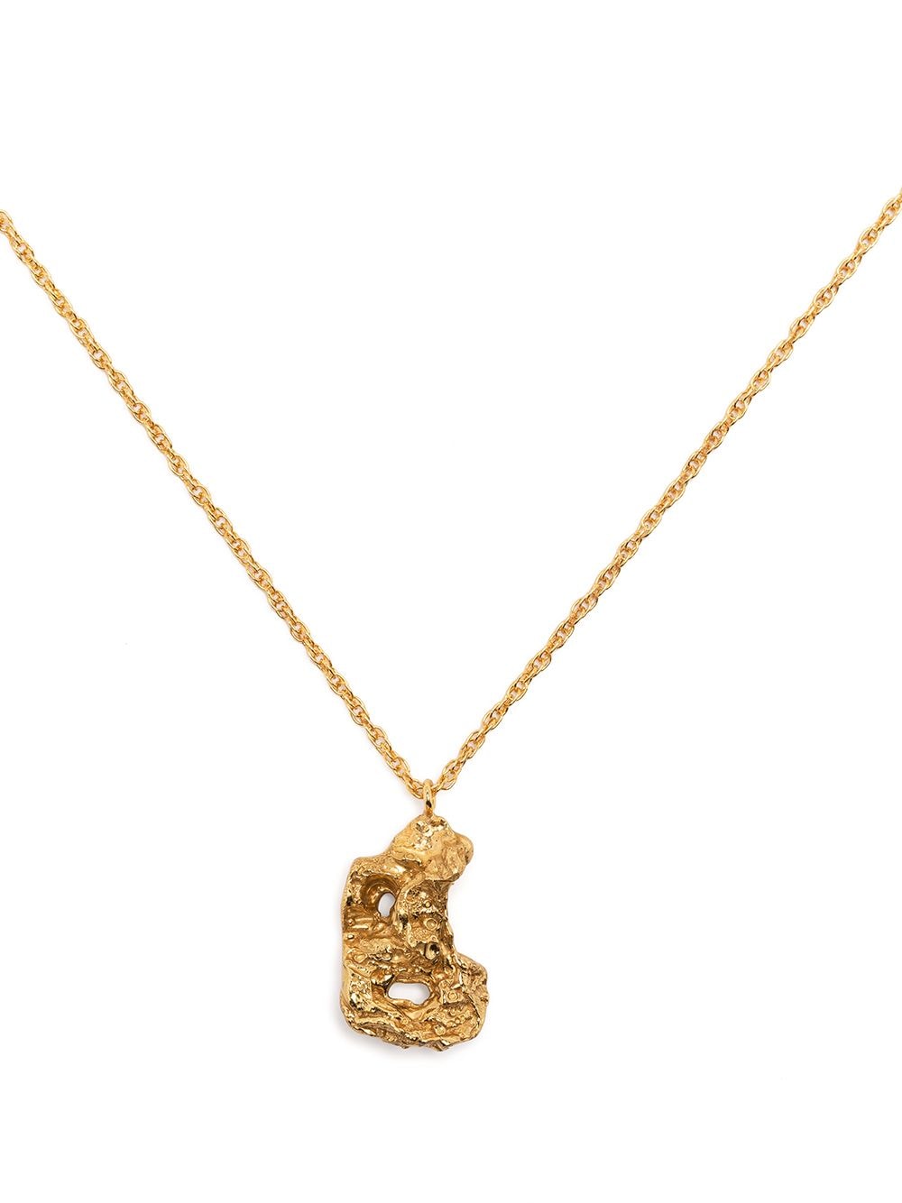 B alphabet pendant necklace
