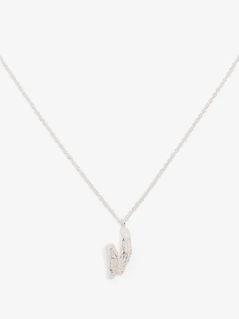 LOVENESS LEE V alphabet pendant necklace