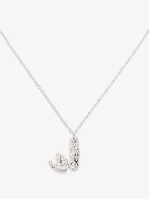 LOVENESS LEE W alphabet pendant necklace