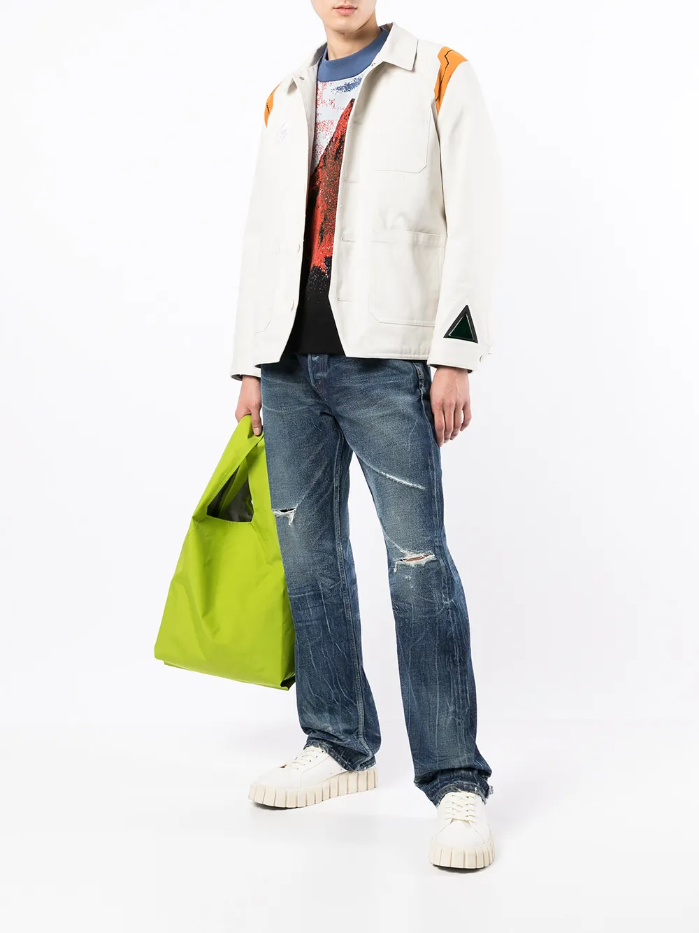 фото Undercover куртка-рубашка с контрастной отделкой