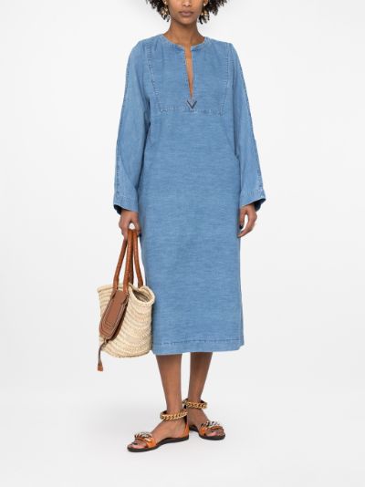 valentino linen dress