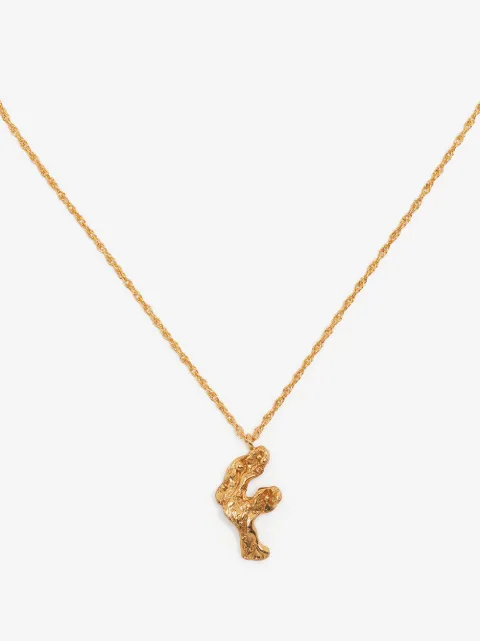 LOVENESS LEE F alphabet pendant necklace