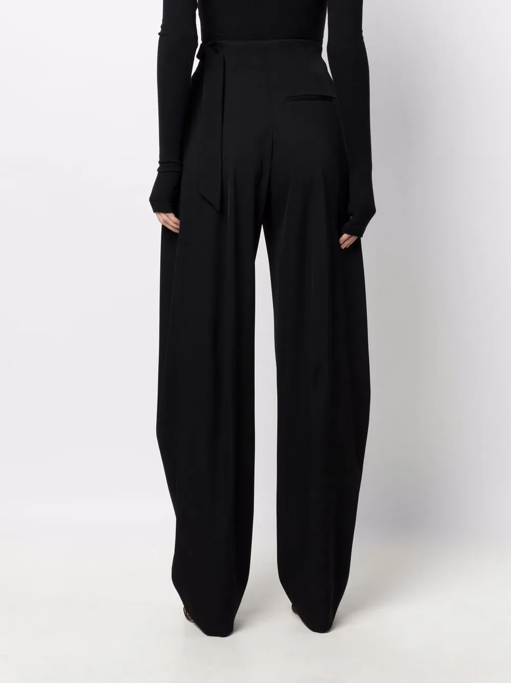 фото Mugler широкие брюки с завышенной талией