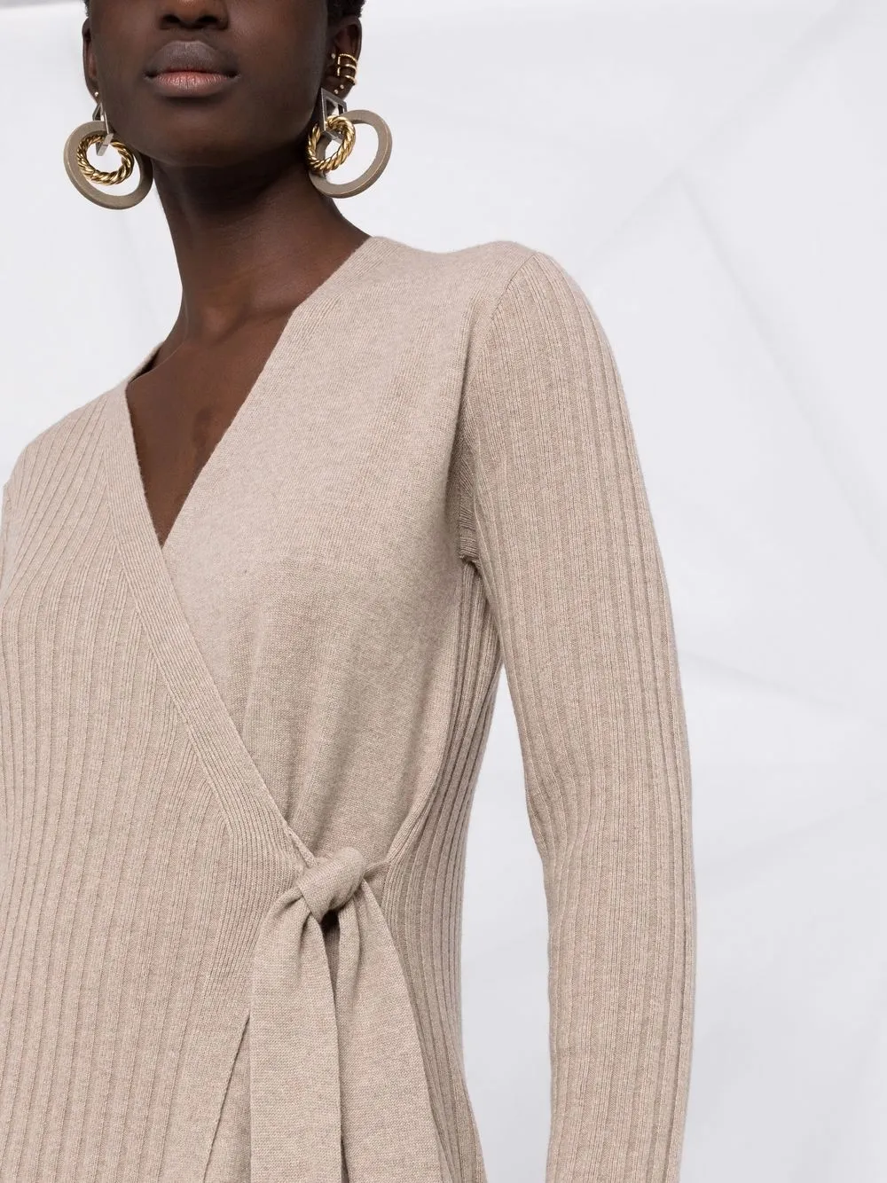 фото Le tricot perugia трикотажное платье с запахом
