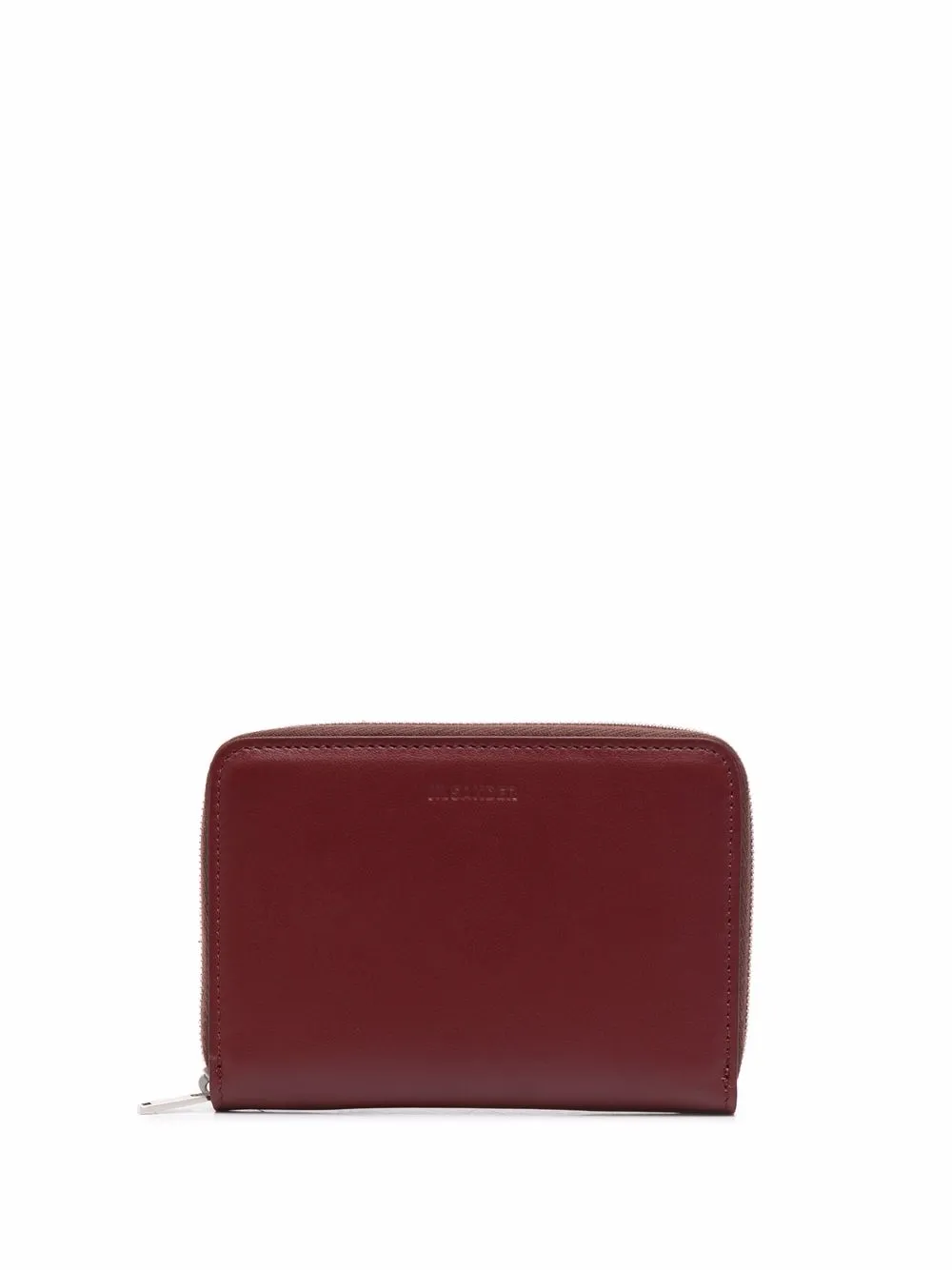 

Jil Sander cartera con cierre en el contorno - Rojo