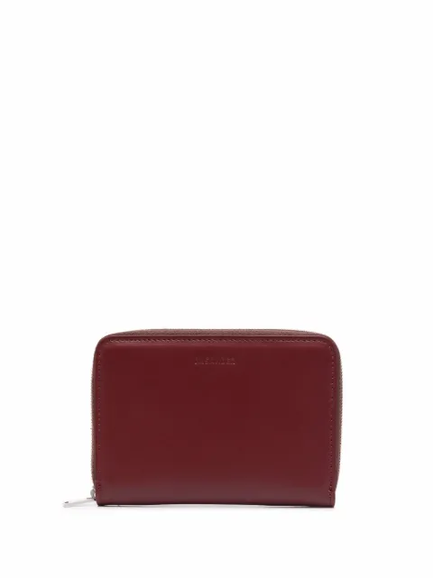 Jil Sander portefeuille en cuir à fermeture zippée