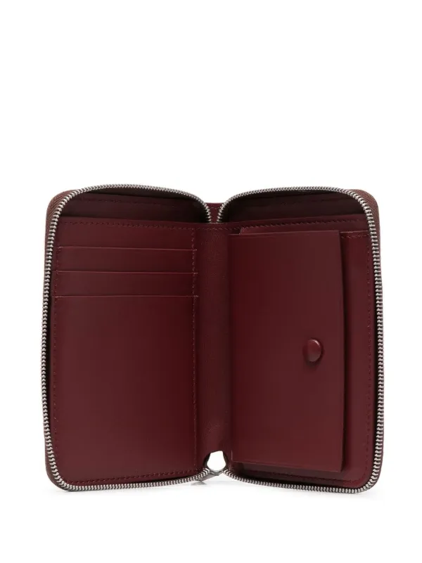 Jil Sander zip-around Leather Wallet | Red | FARFETCH IN