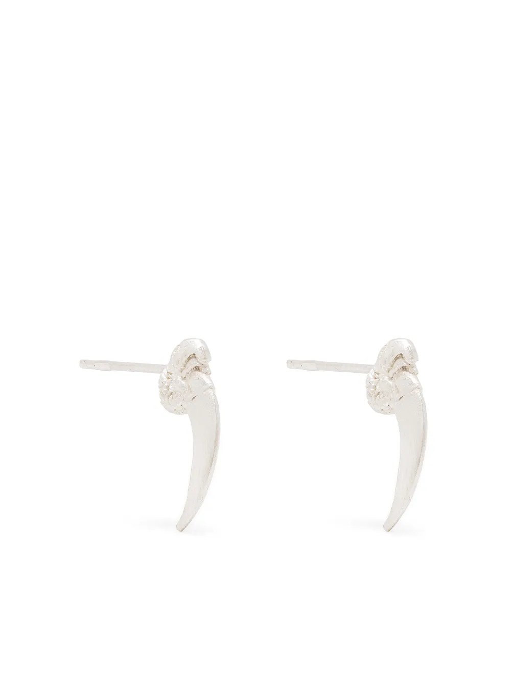 

Claire English aretes Scrimshaw - Plateado