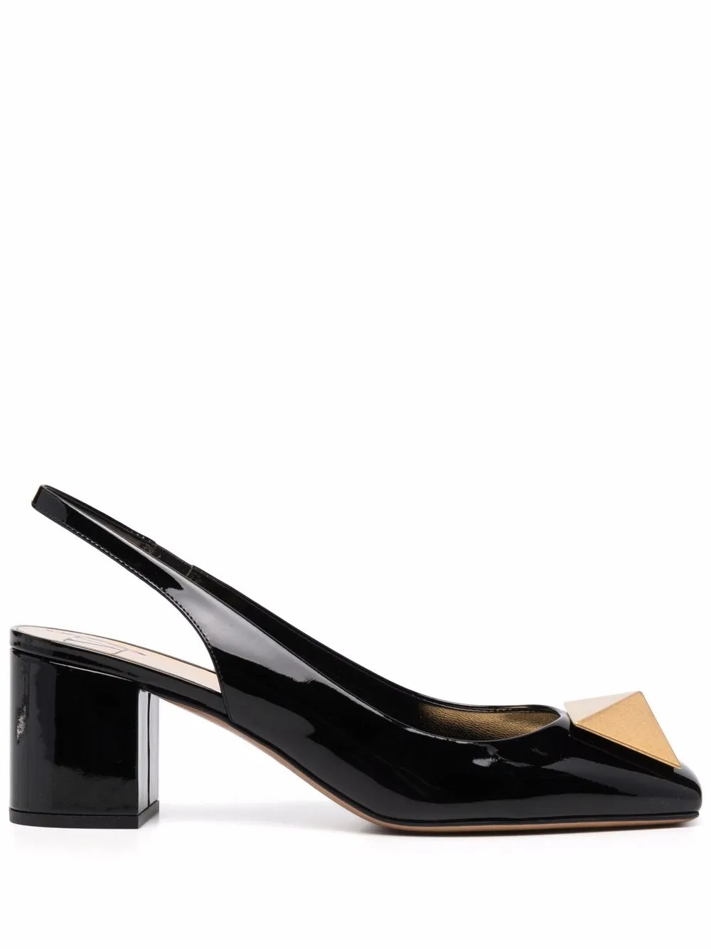 Valentino Garavani Maxi Stud 60mm slingback pumps – Black