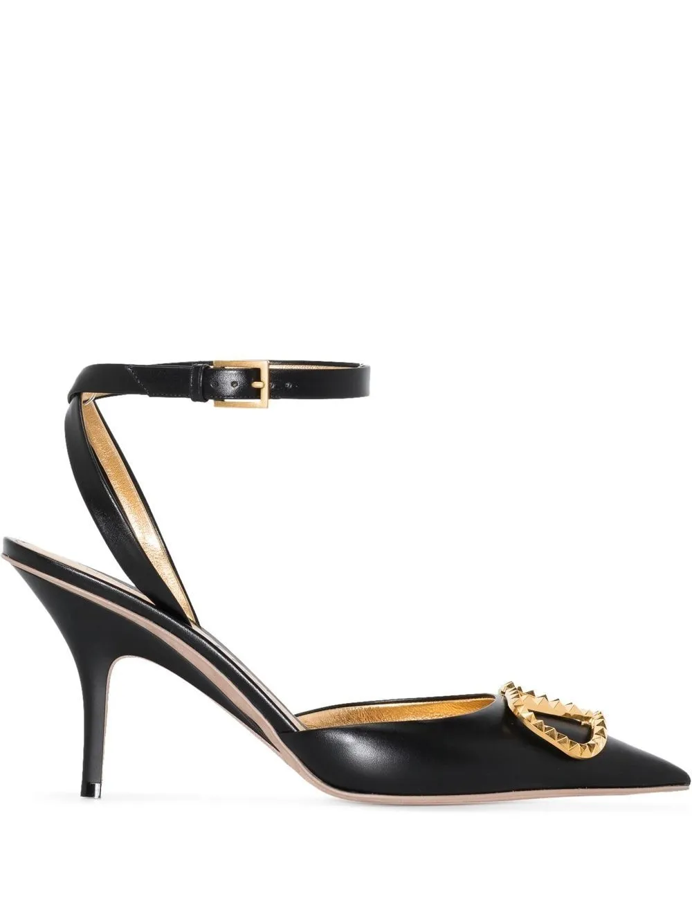 

Valentino Garavani VLogo plaque pumps - Black