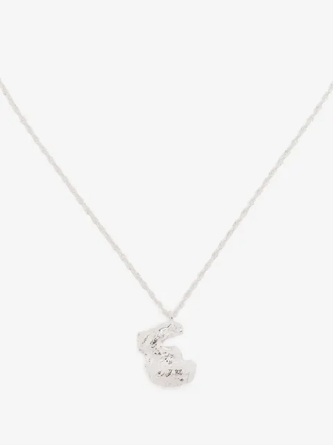 LOVENESS LEE E alphabet pendant necklace