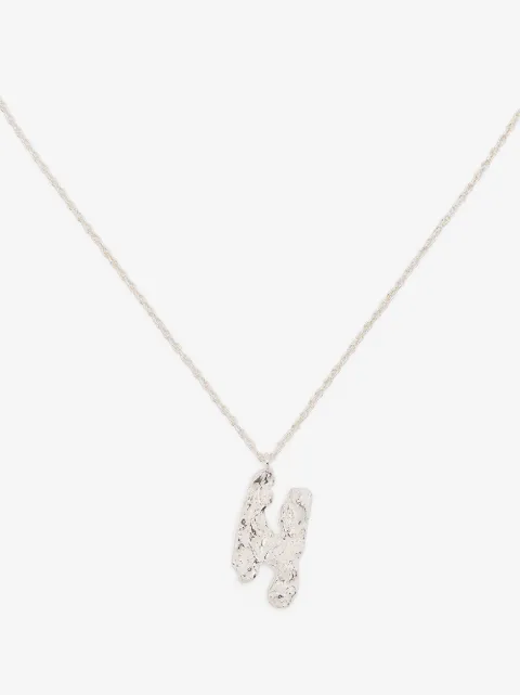 LOVENESS LEE H alphabet pendant necklace