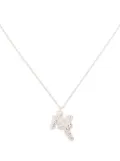 LOVENESS LEE M alphabet pendant necklace - Silver