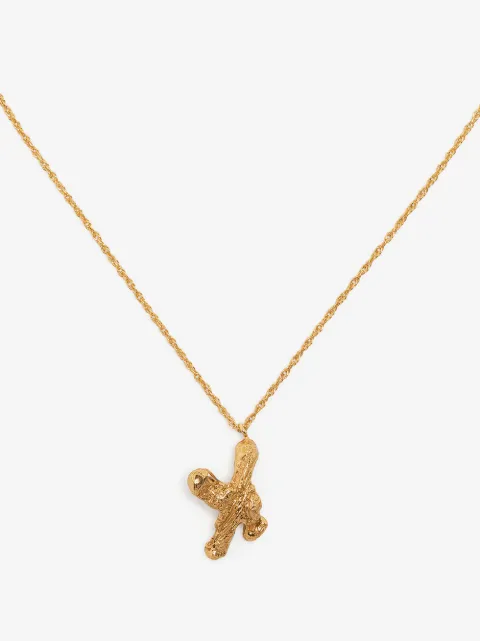 LOVENESS LEE X alphabet pendant necklace