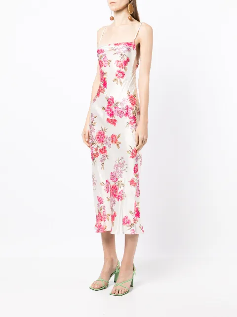 BRIDGE Tropic Fauna Fitted Midi Dress 