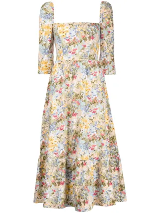 Reformation Cyprus floral-print Dress - Farfetch Reformation Cyprus floral-print Dress - Farfetch