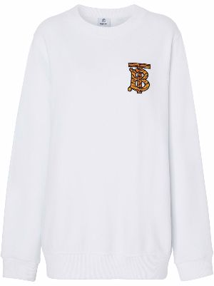 burberry sweatshirt white