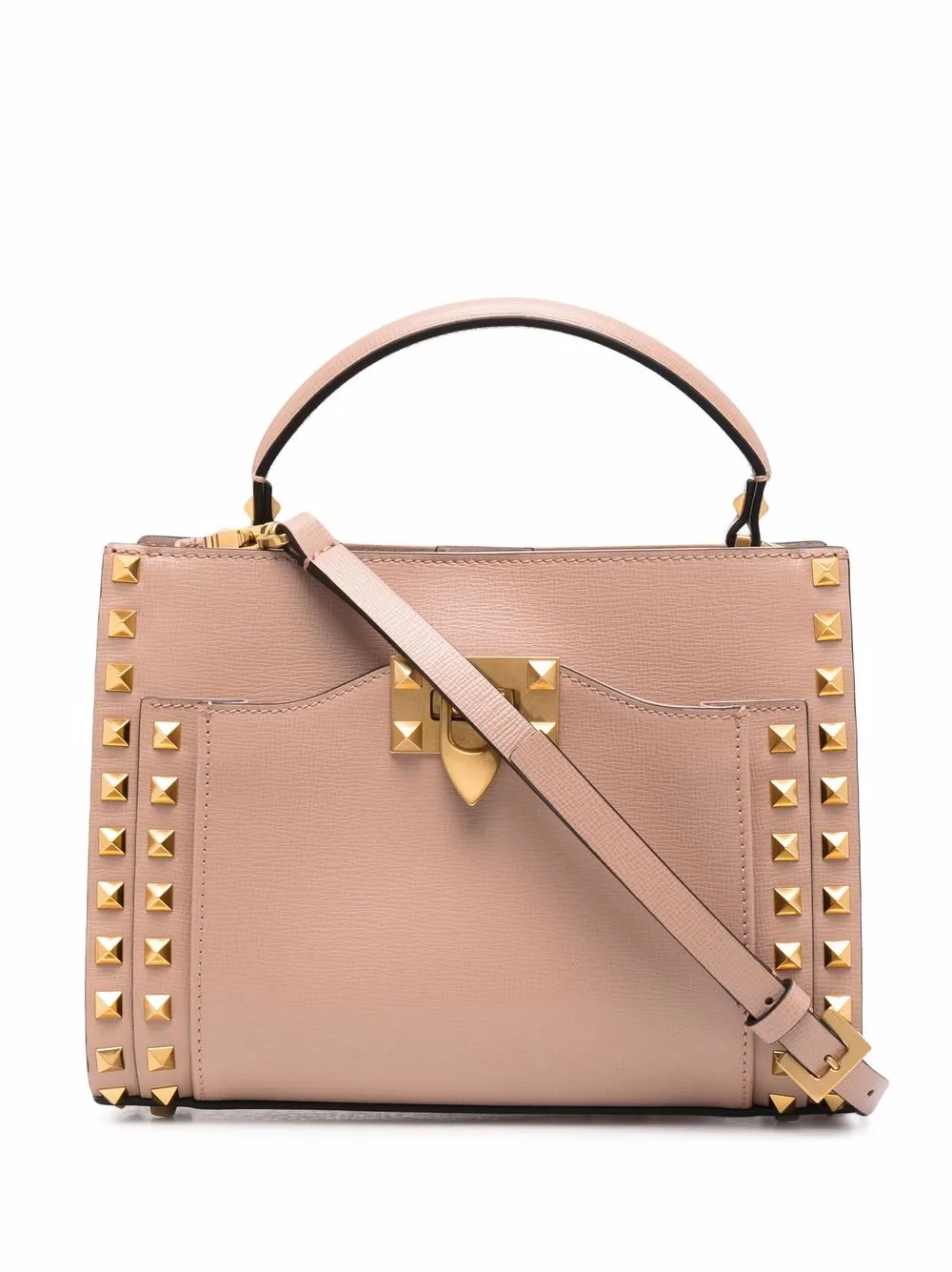 фото Valentino garavani сумка-тоут размера мини с декором rockstud
