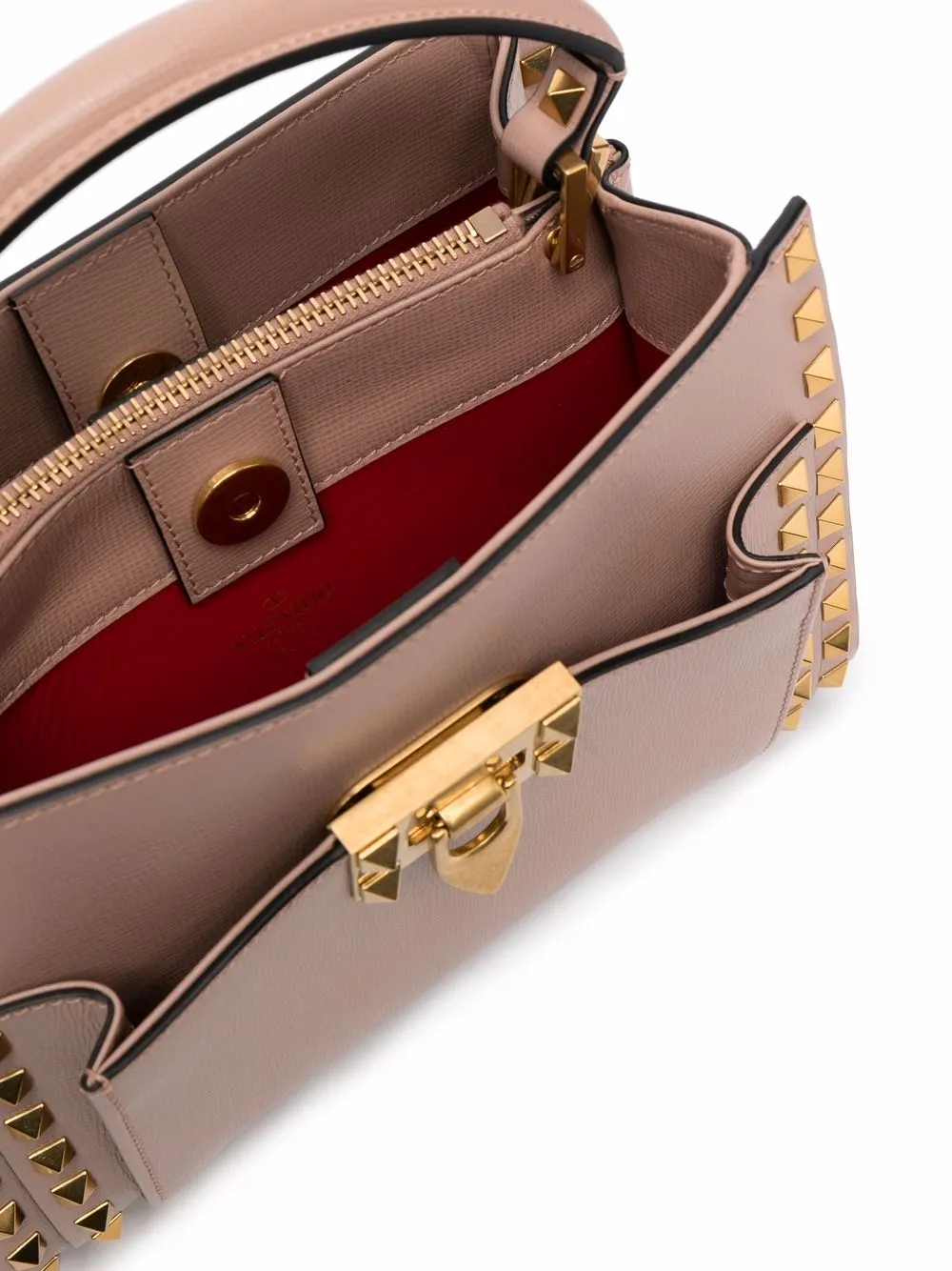 фото Valentino garavani сумка-тоут размера мини с декором rockstud