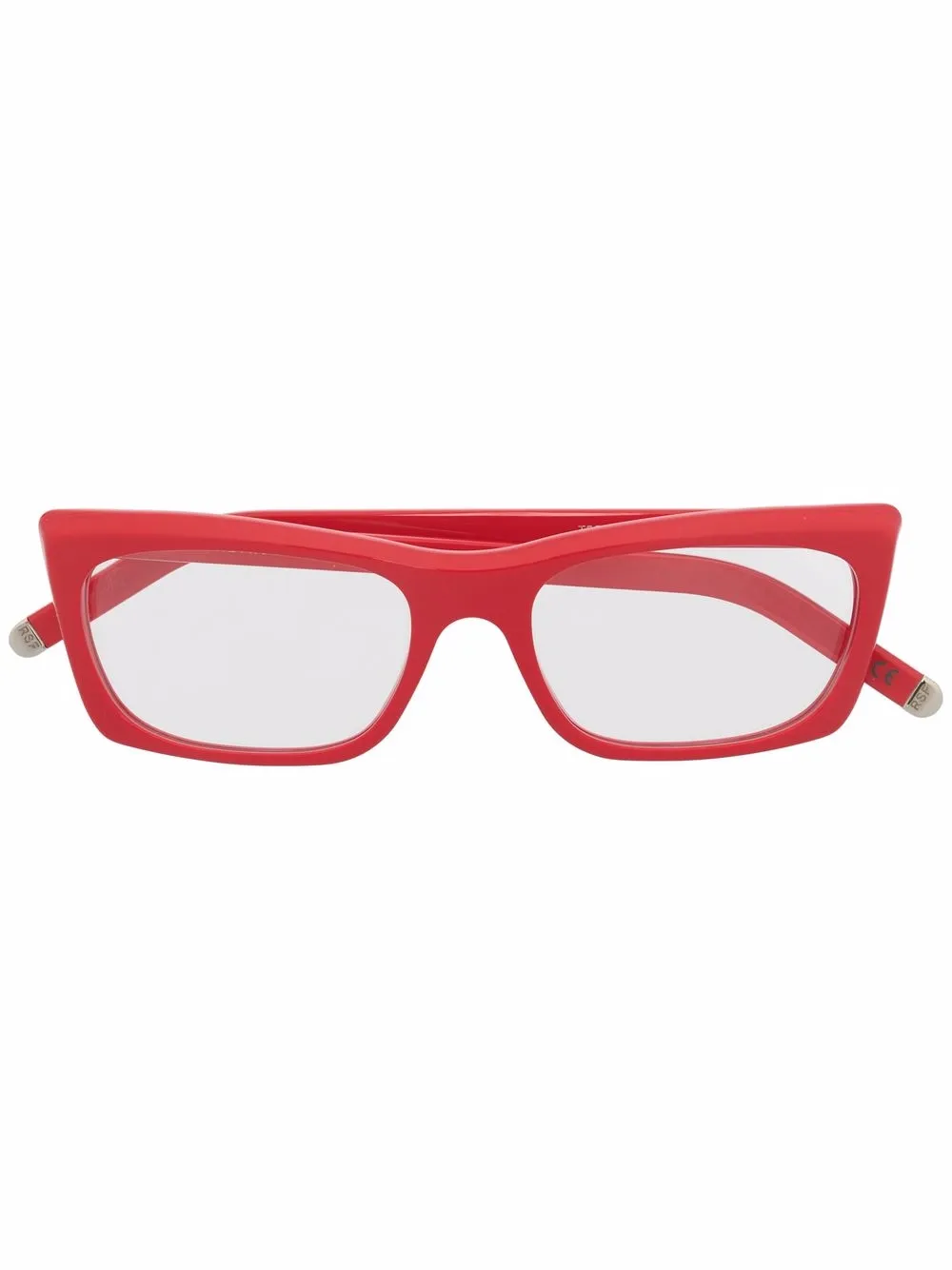 

Retrosuperfuture lentes con armazón cuadrada - Rojo