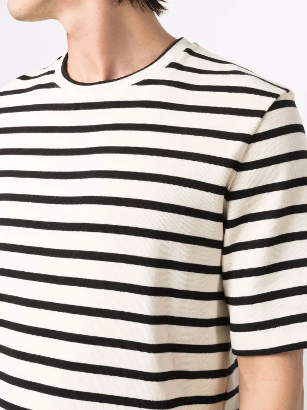 Jil Sander Rear logo-patch Striped T-shirt - Farfetch