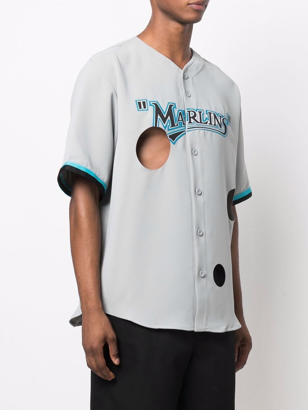 Off-White x MLB Florida Marlins logo-print T-shirt - Farfetch
