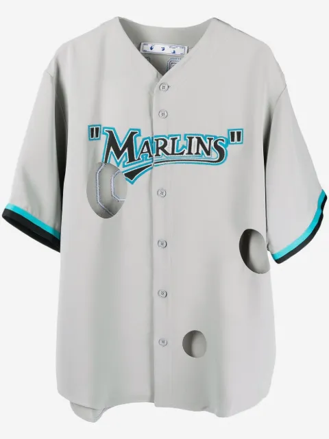 Off-White Miami Marlins 镂空衬衫