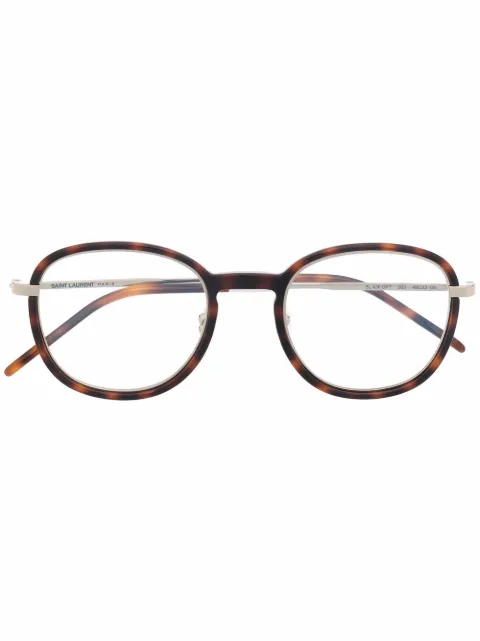 Saint Laurent Eyewear 톨토이즈셸 프레임 안경