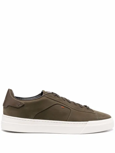 Santoni logo-patch detail sneakers