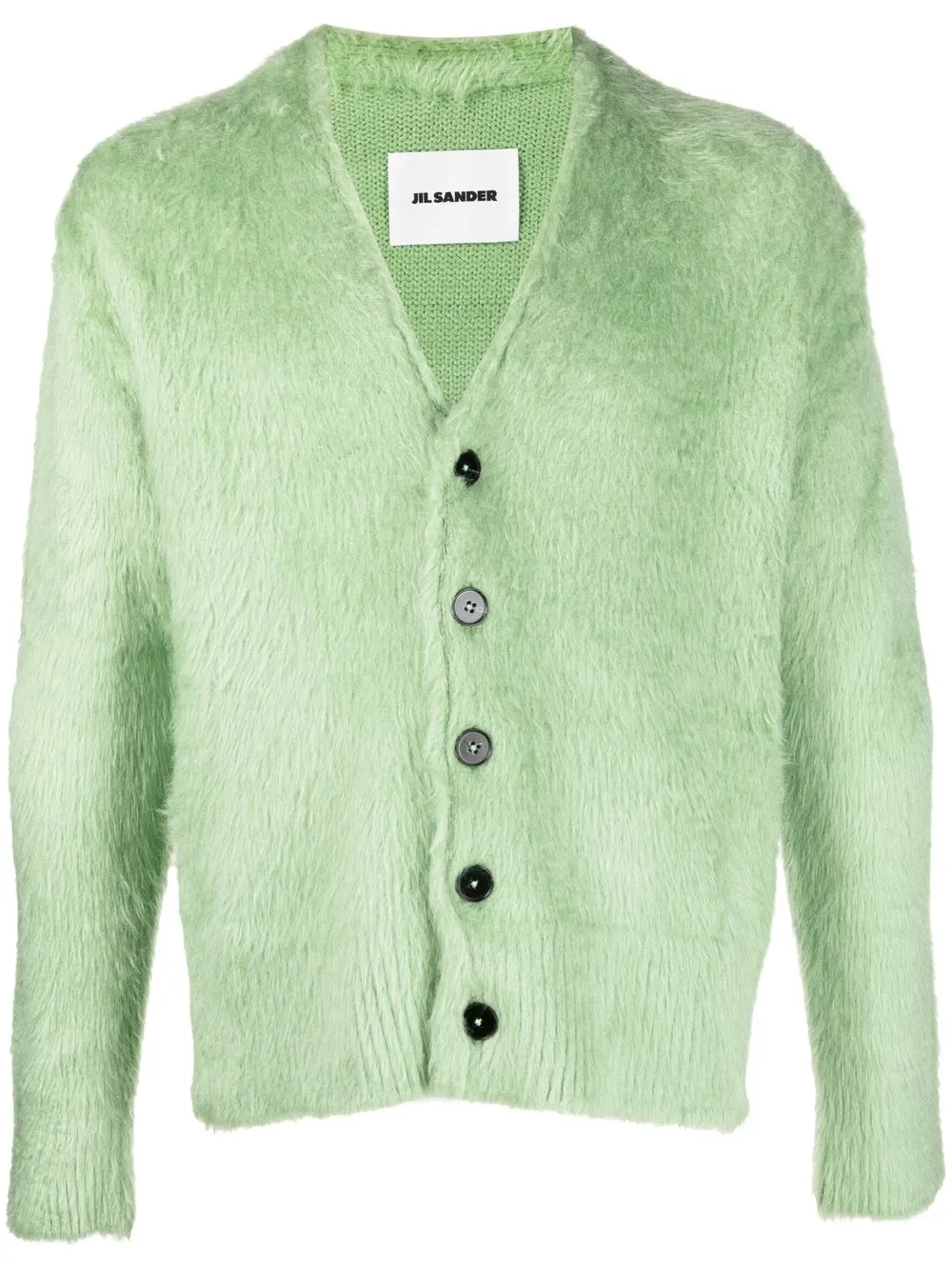 

Jil Sander textured-knit silk cardigan - Green