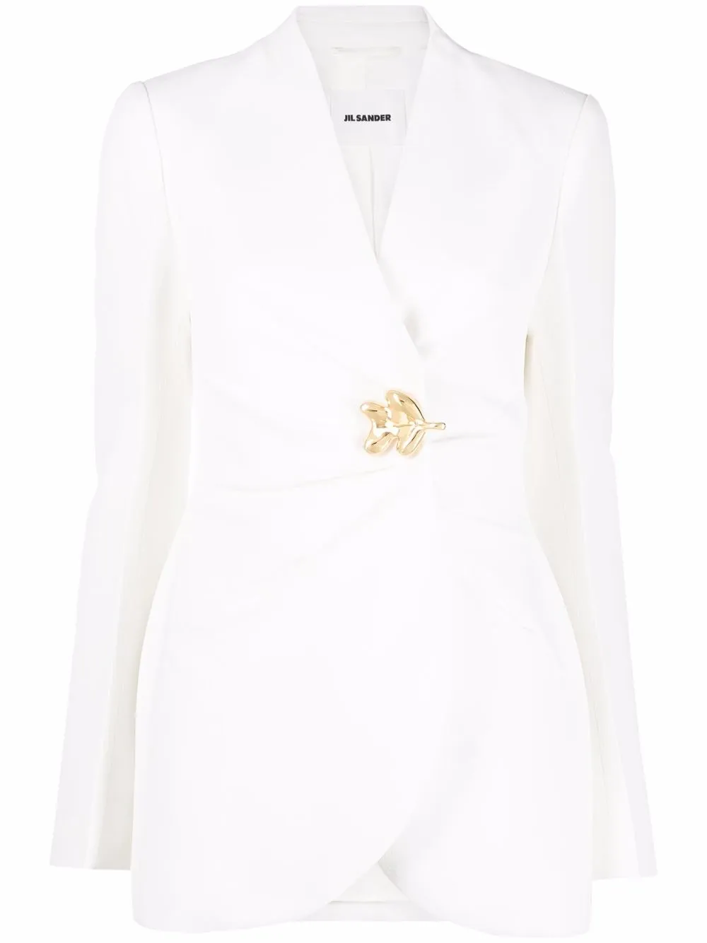 

Jil Sander brooch-detail blazer - White