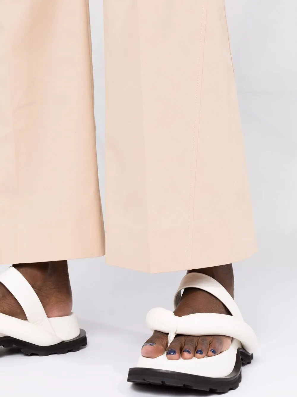  Jil Sander Straight-leg Cotton Trousers - Neutrals 