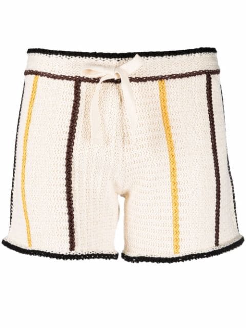Jil Sander striped knitted shorts