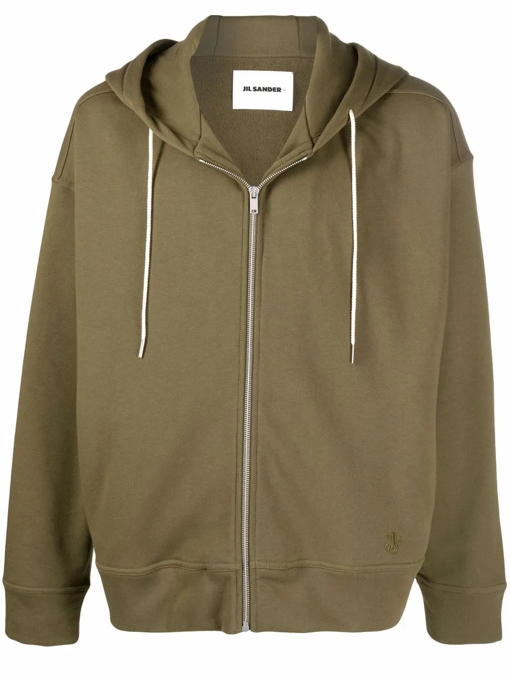 

Jil Sander hoodie con cierre - Verde