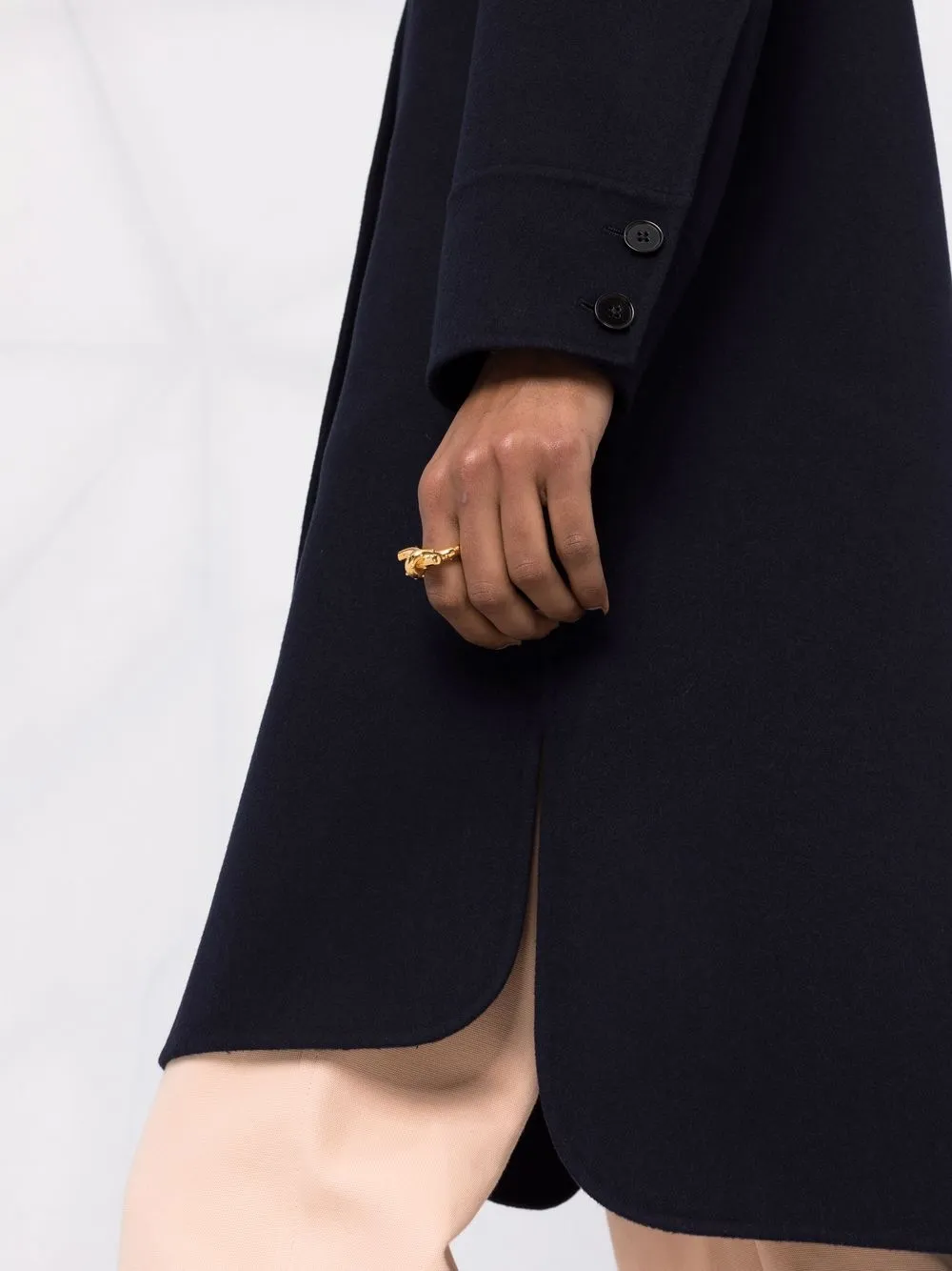  Jil Sander Button-front Coat - Blue 