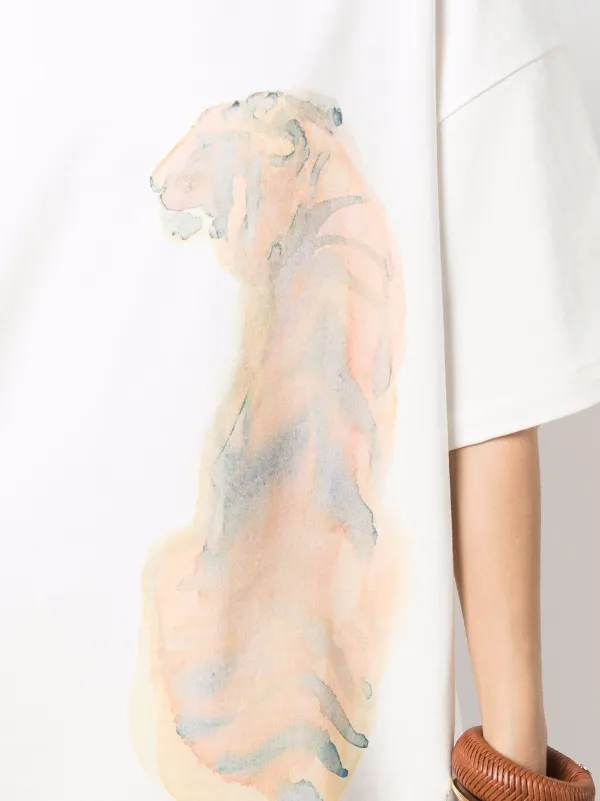 Jil Sander tiger-print T-shirt - Farfetch Jil Sander tiger-print T-shirt - Farfetch