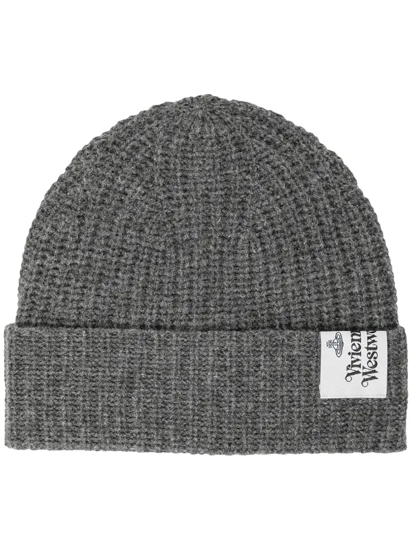 Shop Vivienne Westwood logo-patch wool 