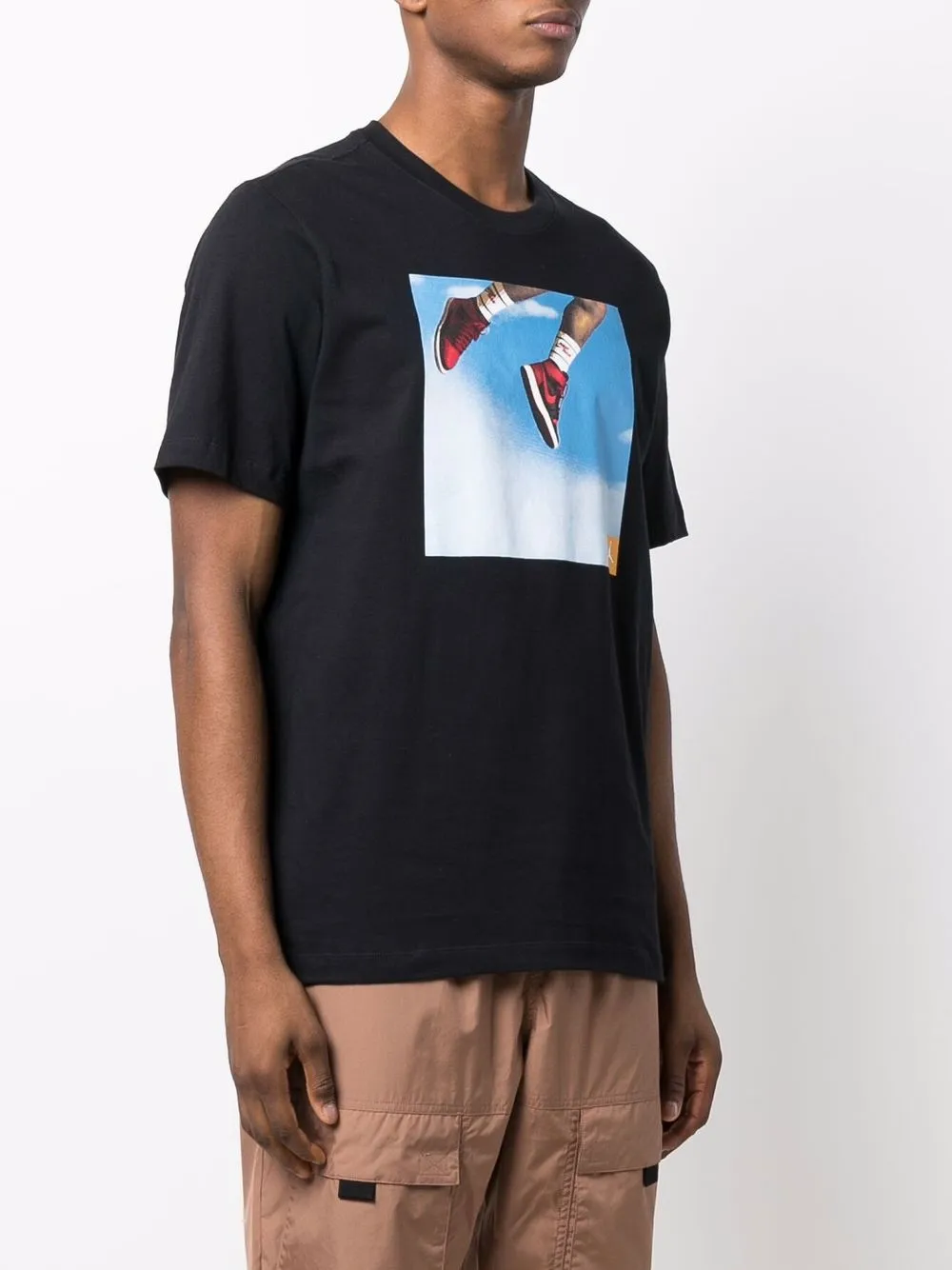  Nike T Shirt Mit Grafischem Print   Schwarz 