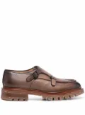 Santoni side buckle-detail shoes - Brown