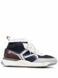 Santoni sock-style high-top sneakers - Blue
