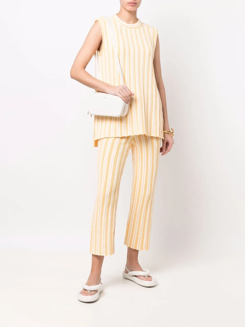 Jil Sander Tradition crossbodytas - Wit