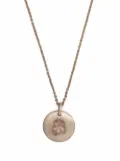 Parts of Four Disc stone necklace - Silver