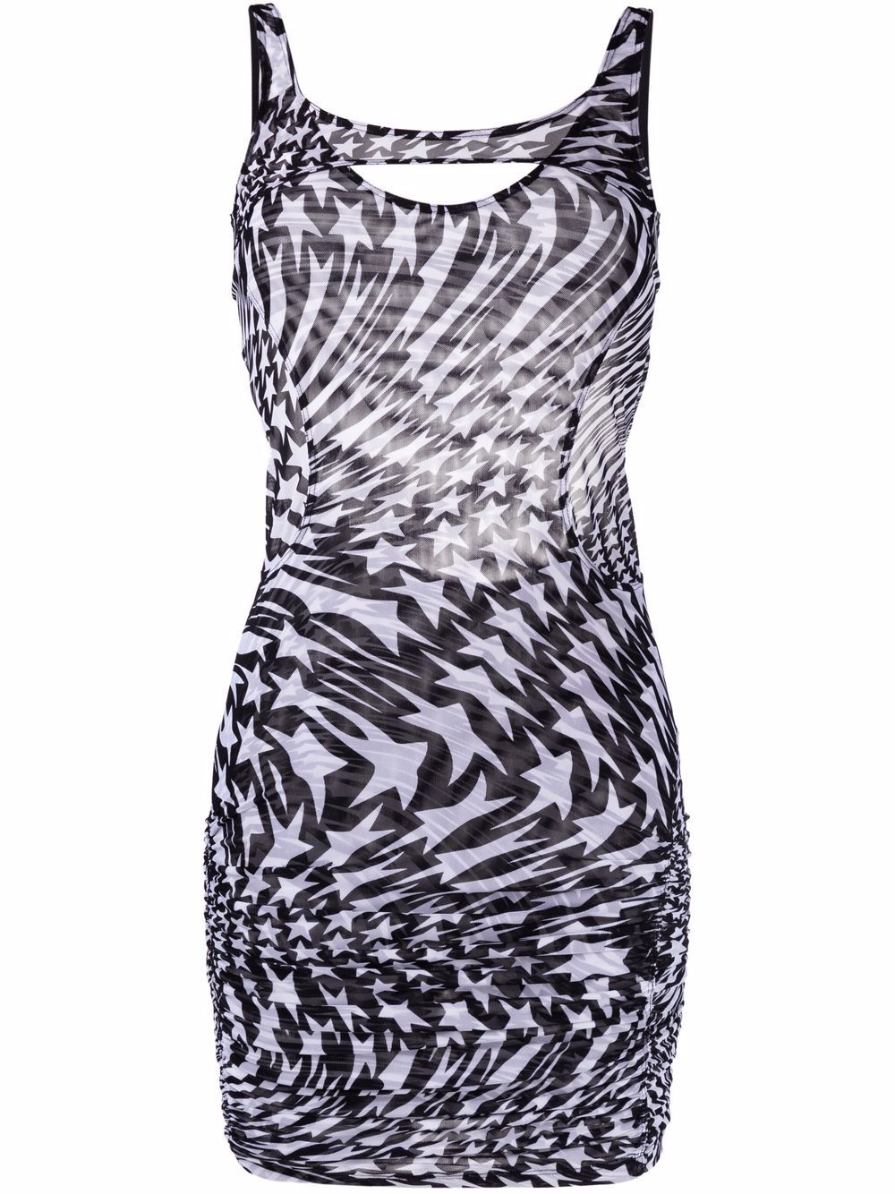 Mugler open-back star-print Dress - Farfetch