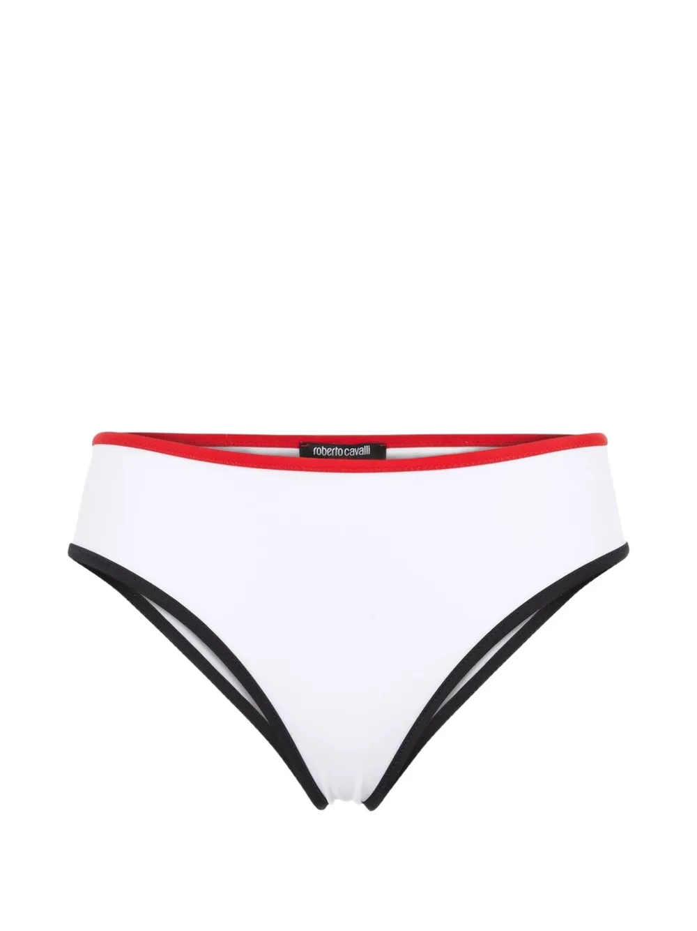 Roberto Cavalli logo-print bikini briefs - Bianco